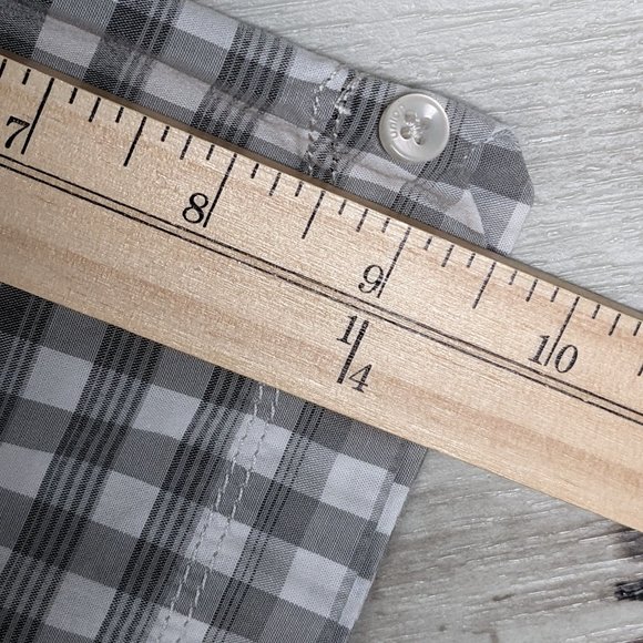 UNION* Men's Short Sleeve Button Down Curved Hem Chest Pocket‎ Shirt~ Size XL - Picture 10 of 11